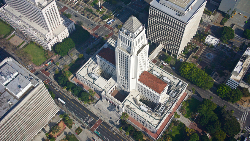 Aerial picture of CIty Hall